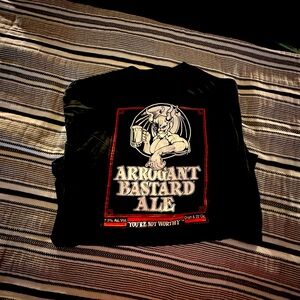Arrogant Bastard Ale long sleeve.